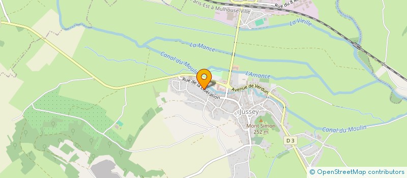 localisation de l'entreprise GB PORT SUR SAONE  JUSSEY