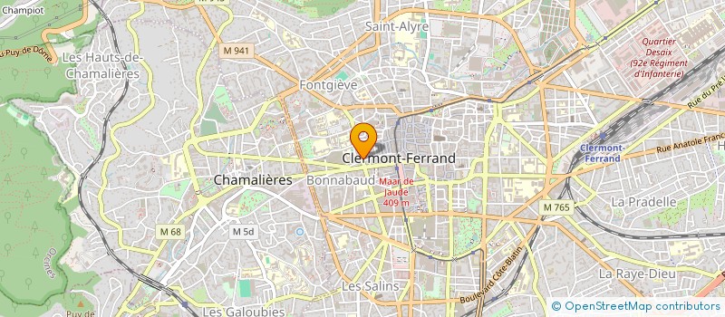 localisation de l'entreprise GB PROMOTION  CLERMONT-FERRAND