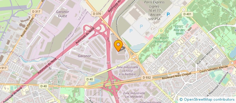 localisation de l'entreprise GB RESTAURATION à AULNAY-SOUS-BOIS