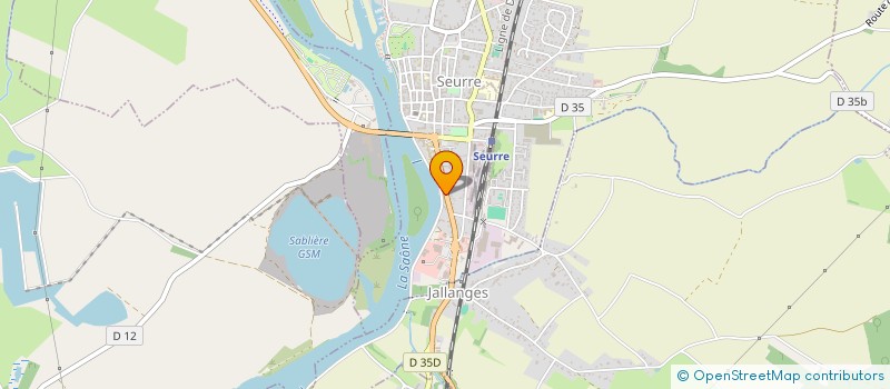 localisation de l'entreprise GB SAINT AUBIN  SEURRE