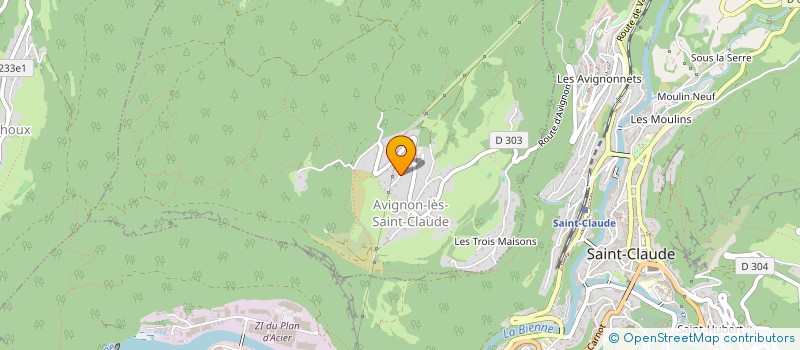localisation de l'entreprise GB SAINT CLAUDE  AVIGNON-LES-SAINT-CLAUDE