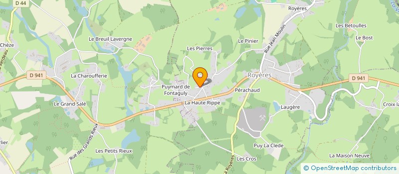 localisation de l'entreprise GB SELECTION  ROYERES