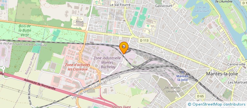 localisation de l'entreprise GB SERVICES à MANTES-LA-JOLIE