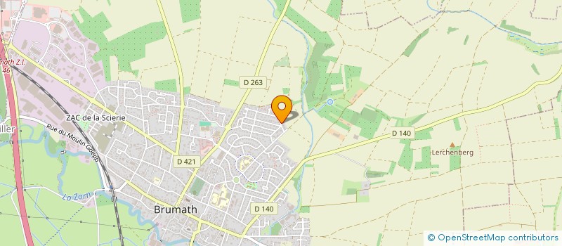 localisation de l'entreprise GB SERVICES  BRUMATH