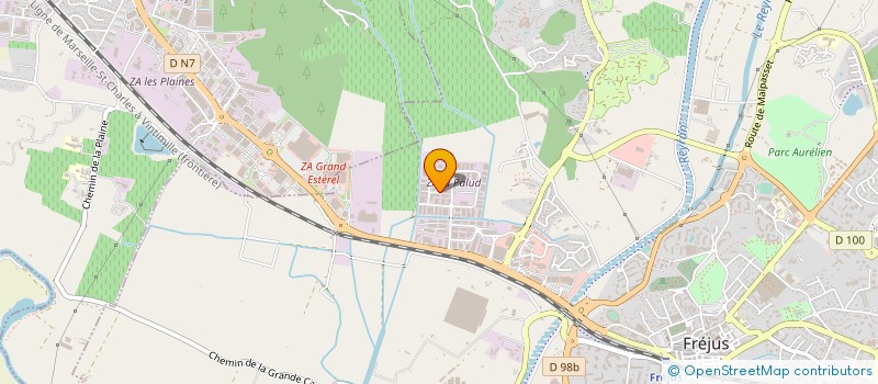 localisation de l'entreprise GB SERVICES à FREJUS