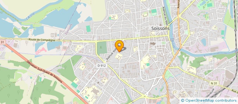 localisation de l'entreprise GB TRADING à SOISSONS