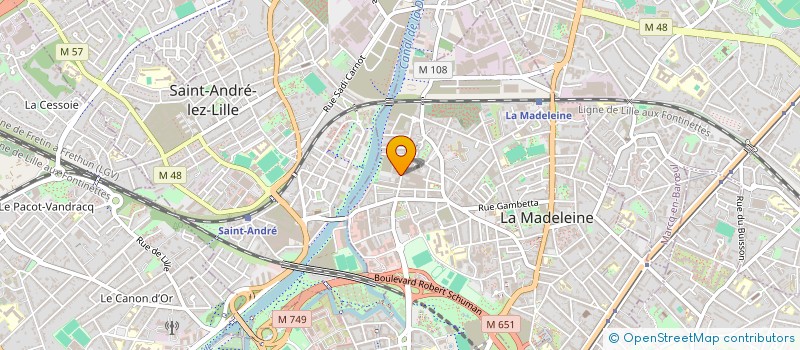 localisation de l'entreprise GB-TRANSITION à LA MADELEINE