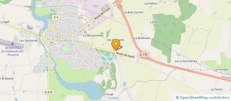 localisation de l'entreprise GB TRANSPORT  OMBREE D'ANJOU