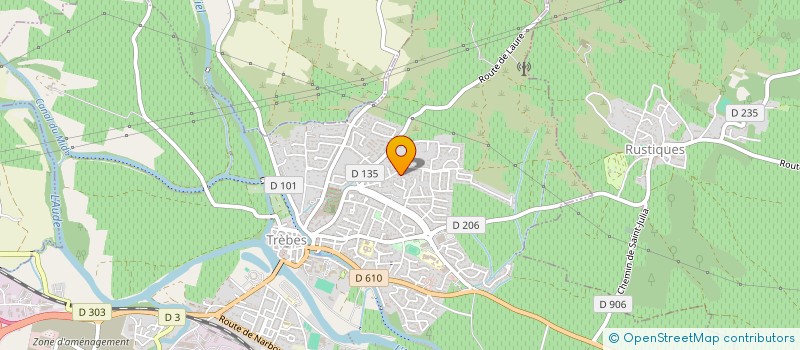 localisation de l'entreprise GB TRAVAUX PUBLICS à TREBES