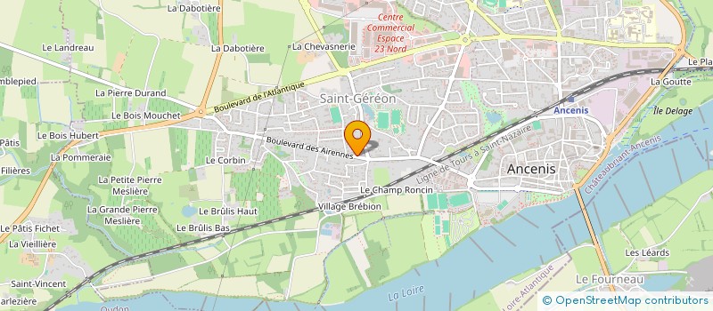 localisation de l'entreprise GB VALORIM  ANCENIS-SAINT-GEREON