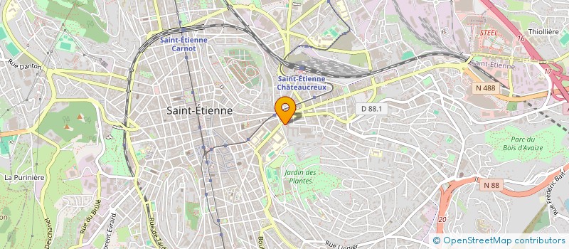 localisation de l'entreprise GB1 SOUS SOL  SAINT-ETIENNE