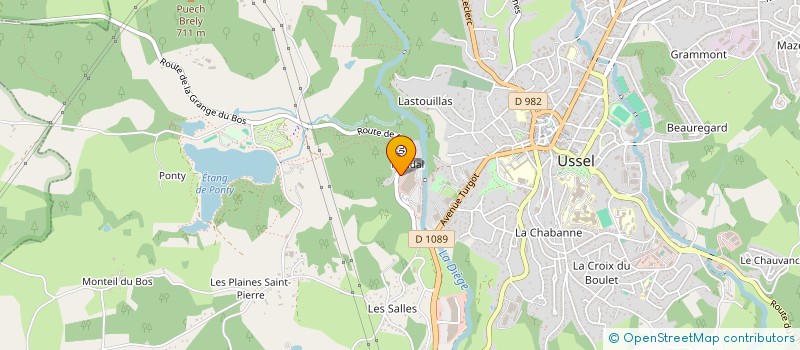 localisation de l'entreprise GB19  USSEL