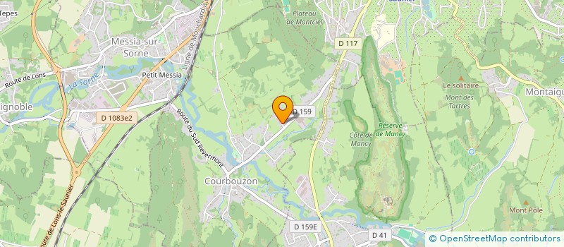 localisation de l'entreprise GB2 MESSIA  COURBOUZON