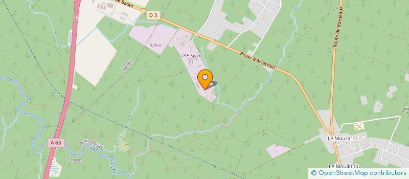 localisation de l'entreprise GB2F  BELIN-BELIET