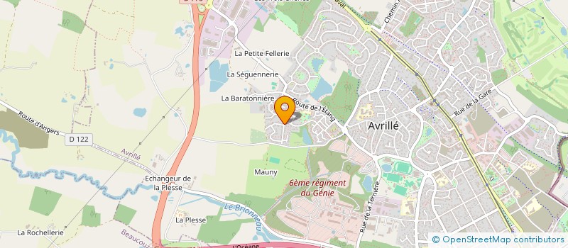 localisation de l'entreprise GB2M IMMO à AVRILLE