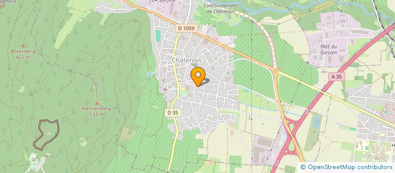 localisation de l'entreprise GB3S à CHATENOIS
