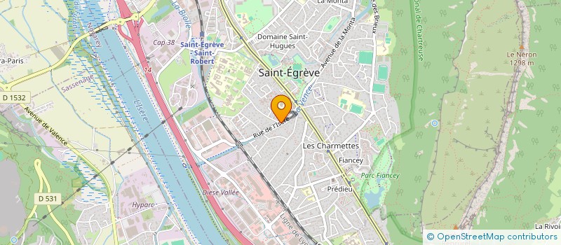 localisation de l'entreprise GBA à SAINT-EGREVE