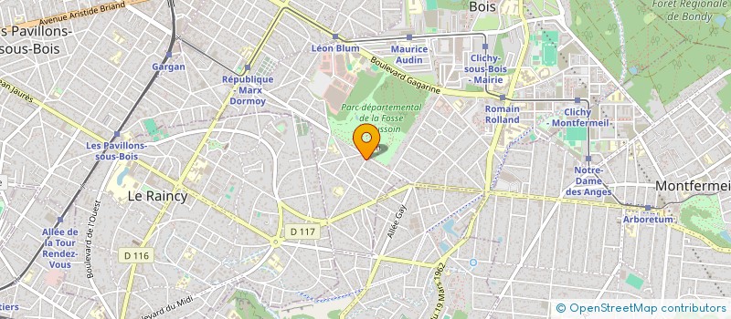 localisation de l'entreprise GBA à CLICHY-SOUS-BOIS