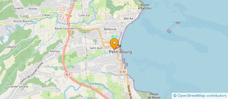 localisation de l'entreprise GBA INVEST  PETIT-BOURG