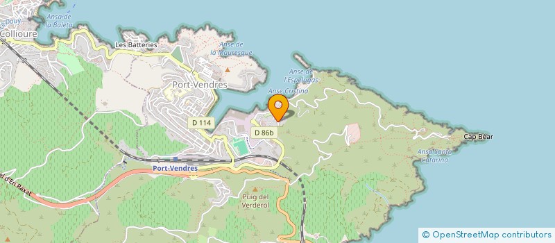 localisation de l'entreprise GBAM IMMOBILIER  PORT-VENDRES