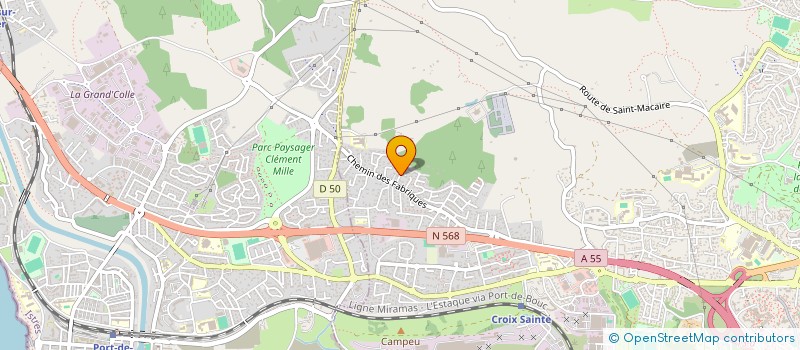 localisation de l'entreprise GBAT à MARTIGUES