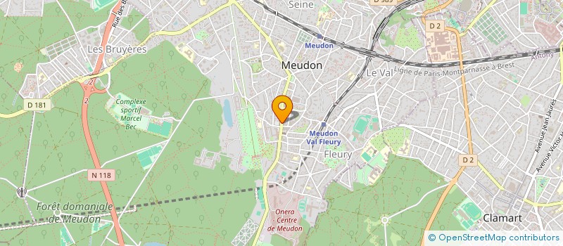 localisation de l'entreprise GBAT 92 à MEUDON