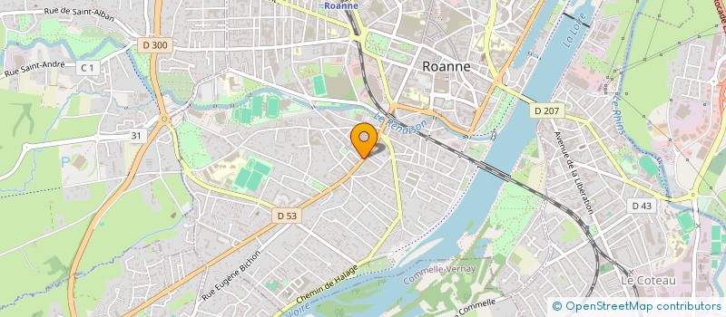 localisation de l'entreprise GBBH  ROANNE