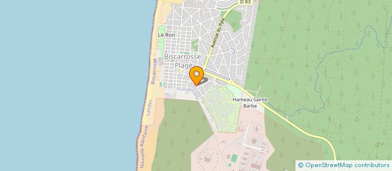 localisation de l'entreprise GBC  BISCARROSSE