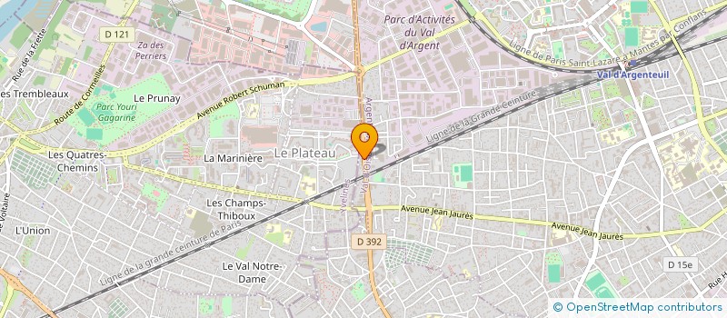 localisation de l'entreprise GBC ENTREPRISES  ARGENTEUIL