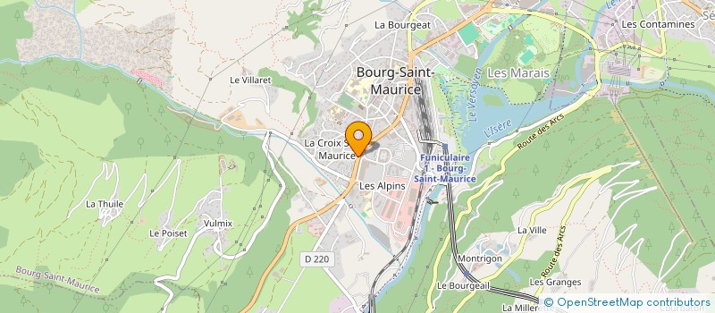 localisation de l'entreprise GBC MONTAGNE  BOURG-SAINT-MAURICE