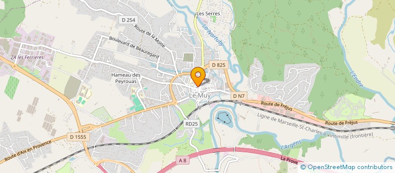 localisation de l'entreprise GBEV TEC à LE MUY