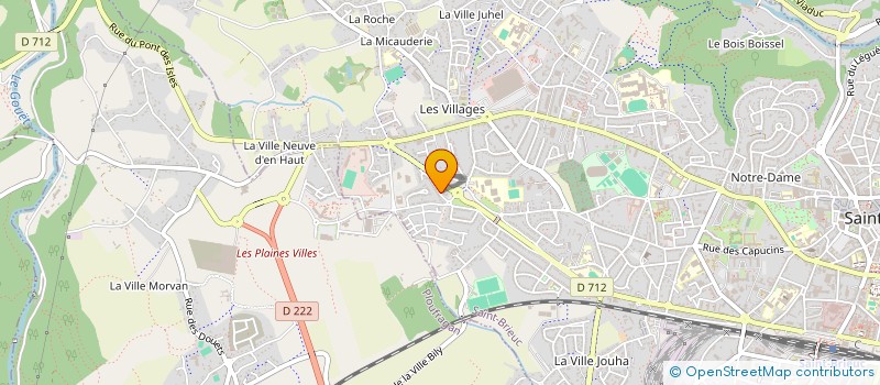 localisation de l'entreprise GBF à SAINT-BRIEUC