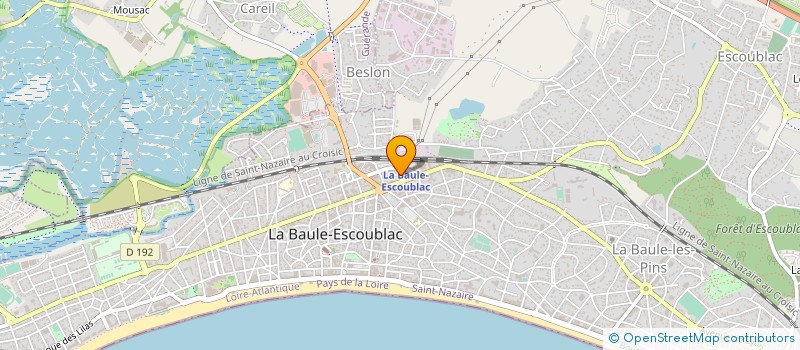 localisation de l'entreprise GBF DIFFUSION à LA BAULE-ESCOUBLAC