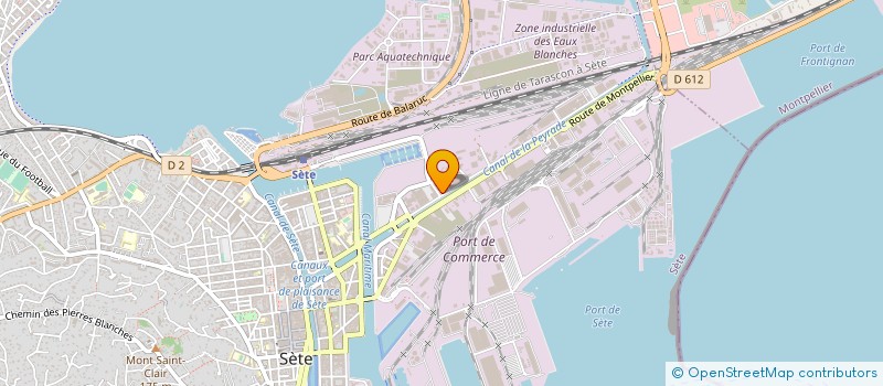 localisation de l'entreprise GBF HABITAT à SETE