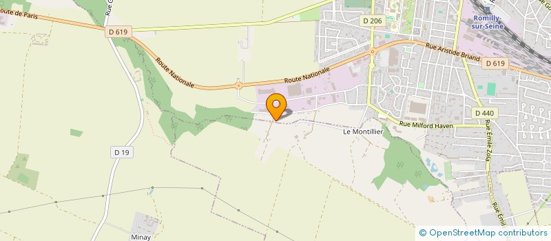 localisation de l'entreprise GBFDA à ROMILLY-SUR-SEINE
