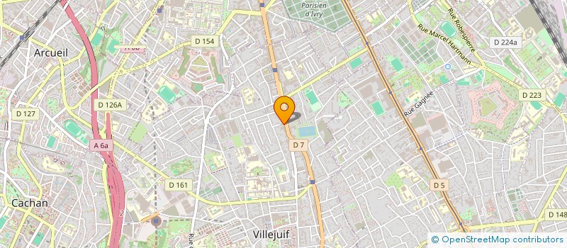 localisation de l'entreprise GBFL RESTAURATION à VILLEJUIF