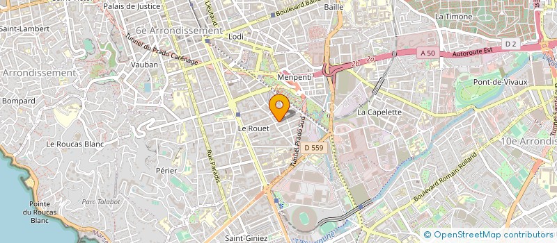 localisation de l'entreprise GBG à MARSEILLE