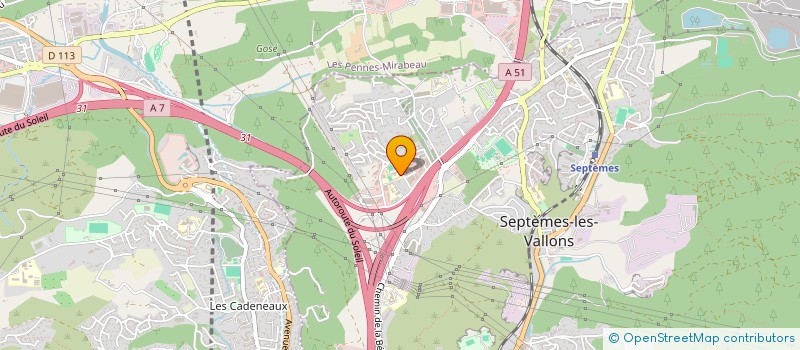 localisation de l'entreprise GBG à SEPTEMES-LES-VALLONS