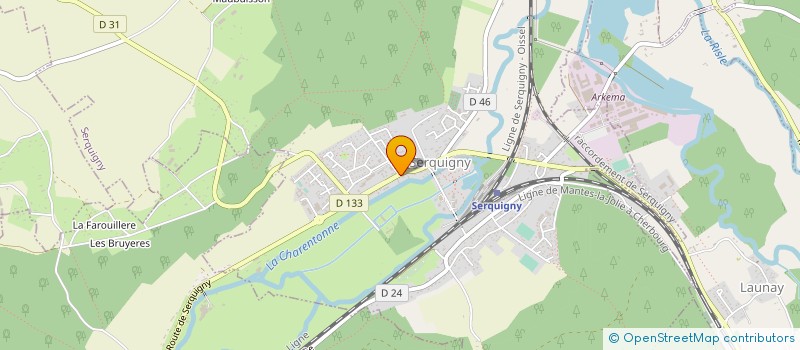 localisation de l'entreprise GBG  SERQUIGNY