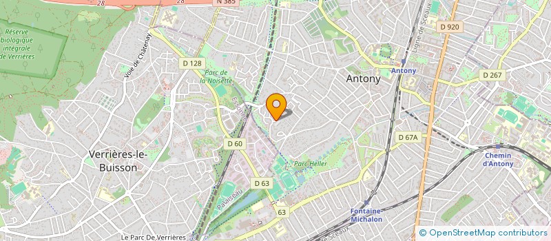 localisation de l'entreprise GBG à ANTONY