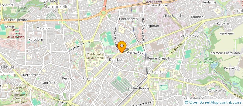 localisation de l'entreprise GBG PROMOTION à BREST