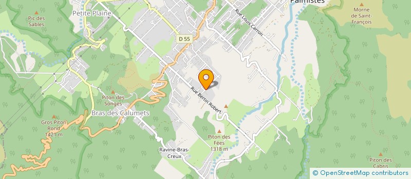 localisation de l'entreprise GBG REUNION  LA PLAINE-DES-PALMISTES