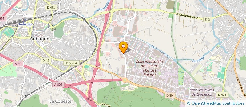 localisation de l'entreprise GBG RUNNING 13 à AUBAGNE