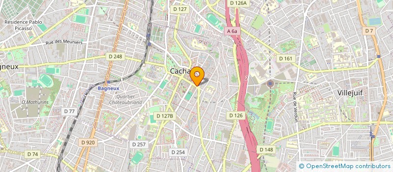 localisation de l'entreprise GBGO  CACHAN