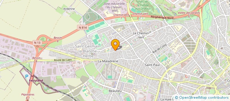 localisation de l'entreprise GBH à CAEN