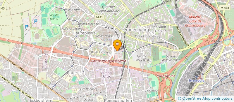 localisation de l'entreprise GBH à STRASBOURG