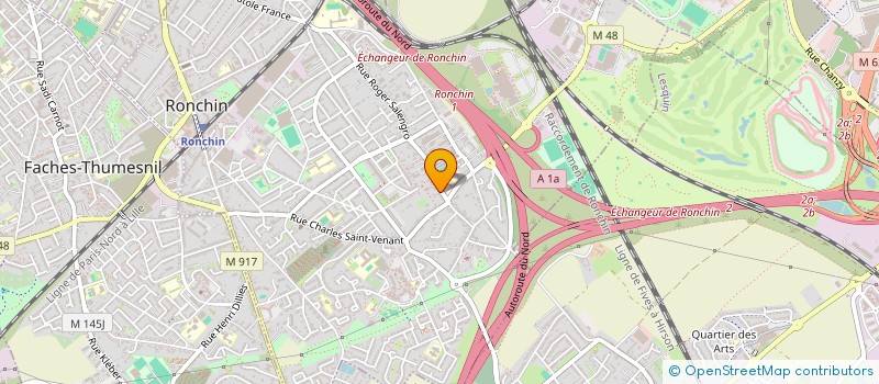 localisation de l'entreprise GBH INVESTISSEMENT à RONCHIN