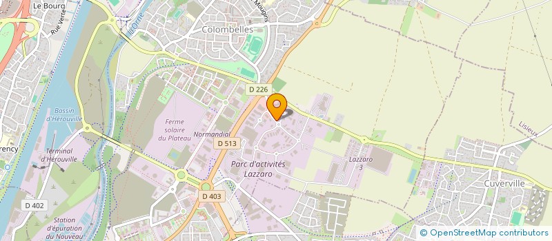 localisation de l'entreprise GBI  COLOMBELLES