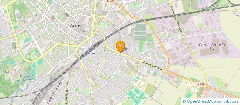 localisation de l'entreprise GBI à ARRAS
