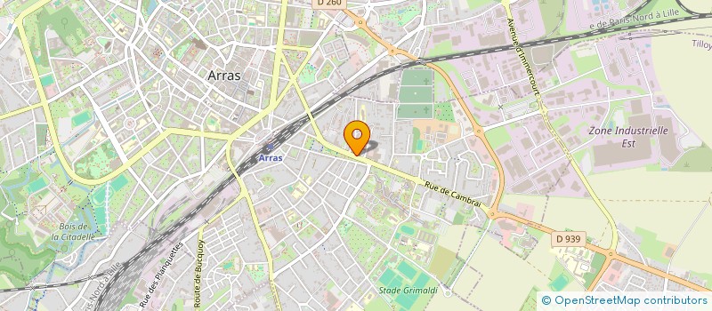 localisation de l'entreprise GBI RENTAL à ARRAS